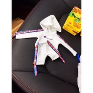 superdinosaur bjd/ob24/blythe/Meat/Little Trickster Woven Ribbon Baby Clothing Set