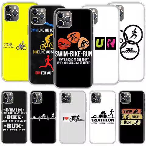 Triathlon Swim Bike Run Phone For Apple Iphone 12 13 Mini 15 Pro Max 11 Pro 14 Plus 16 Pro Max 16E C