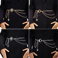 SMILE Punk Waist Chain, Vintage Gold Silver Womans Chain Belt, Fashion Hip Hop Metal Sun Moon Star W