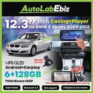 [FOC AHD Camera] BMW 5 Series 2009-2012 [6+64gb] 12.3" inch Android Player 8core DSP IPS QLED regist