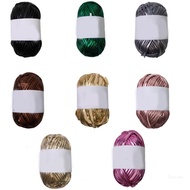 Top Metallic Tshirt Yarn 18mm Wide 100g Each Roll for Crochet Weaving Knitting Craft and Home Decora