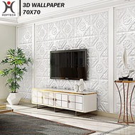 Wallpaper 3D FOAM Wallpaper Dinding 3D Motif Foam Batik Bunga More Hig