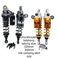 Shockbreaker belakang ohlins shock tabung atas klik samping aktif 320mm 340mm  PNP RX KING JUPITER S