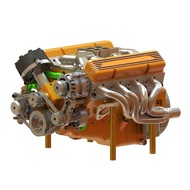 V8 Engine Model Resin V8 Small-Block Engine Statue Miniature V8 Engine Figurine Collectible Gift for