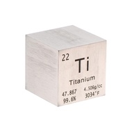 PATIKIL 1 Inch Titanium Cube Metal Element High Density Block Pure Periodic Magnesium Block for Elem