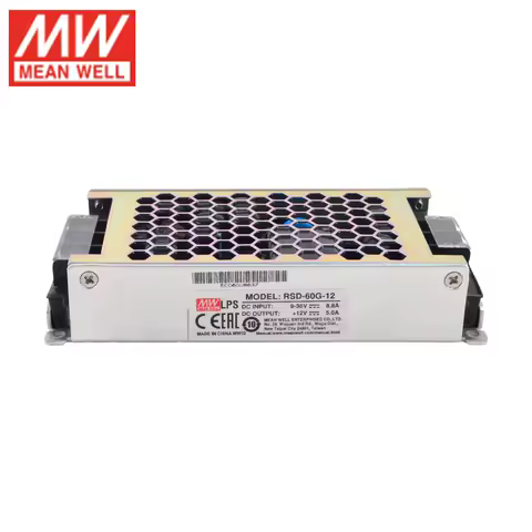 MEAN WELL RSD-60G/60L/60H Reliable Railway DC-DC Converter 60W 12V 24V 36V 48V 72V 96V 110V DC to 3.