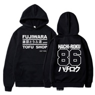 Initial D Manga Hachirok Shift Drift Men Hoodie Takumi Fujiwara Tofu Shop Delivery AE86 Men's Brand 