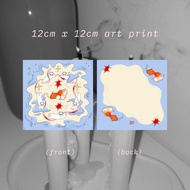 12cm x 12cm art print by jandiary atelier