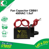 FAN CAPACITOR CBB61 450VAC 1.5uF FOR RUBINE CEILING FAN/STAND/TABLE &amp; WALL FAN