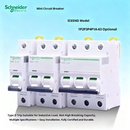 Schneider Miniature Circuit Breaker Air Switch IC65N 1P 2P3P4P D10AD16A D63A D20A D32A Type D Trip,A