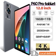 60 Pro 12.0" Tablet PC: Snapdragon 888 CPU, 16GB RAM + 512GB ROM, 20000mAh Battery, 4K IPS Full View
