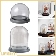 [Lovoski1] Glass Cloche Bell Jar Cloche Cover Bell Jar for Fairy Lights Countertops