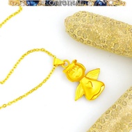 916gold Angel Pendant 916gold Necklace Female in stock