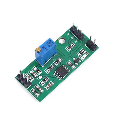 LM393 Voltage Comparator Module Signal Waveform Adjustable High Low Level/Load Drive Dual Channel 4.