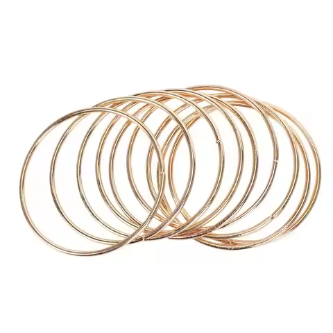 AT05-80 Pack 3 Inch Gold Dream Catcher Metal Rings Hoops Macrame Ring For Dreamcatchers And Crafts