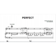 "Perfect song (Ed Sheeran)" music sheet/ piano music/, keyboard and guitar sheet music/