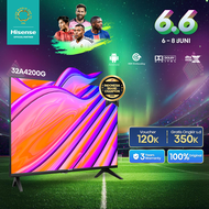 Hisense 32 inch - 32A4200G - Android 11 Bezelless Design - Voice Control TV