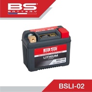 แบตเตอรี่มอไซค์ BS BATTERY LITHIUM BSLI-02 แบตลิเธี่ยม  เบอร์2 แบตลิเธียม แบตBSลิเธียม แบตเตอรี่BSลิ