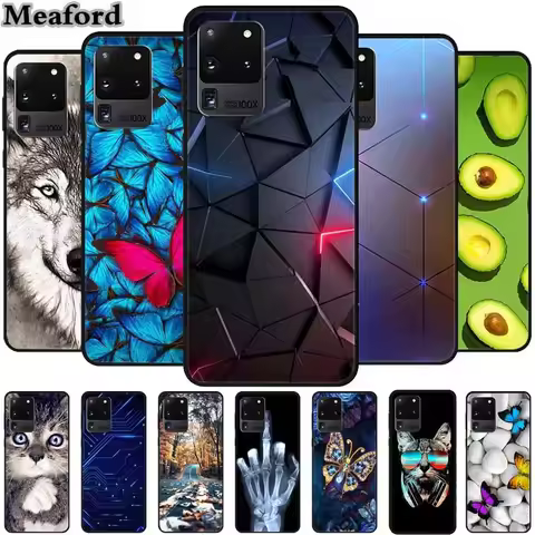 For Samsung S20 Ultra 5G Phone Cases Animals TPU Soft Silicone Back Cover for Samsung Galaxy S20 Ult