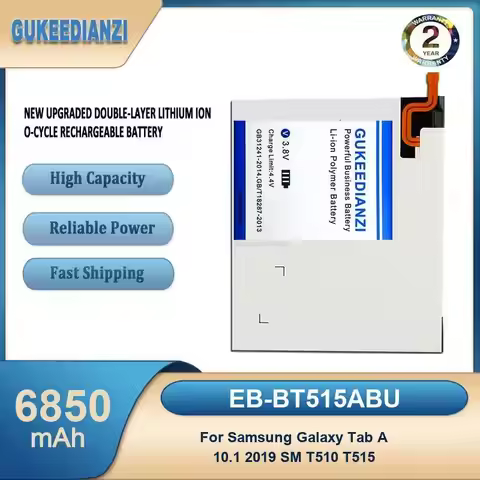 Battery For Samsung Galaxy Tab A 10.1 2019 SM T510 T515 Book 12 SM-W720 Titan V2 XE520QAB XE521QA SM