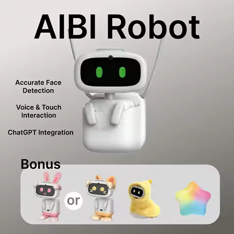 AIBI Ai Pocket Robot | AI Pet,Bluetooth Wifi Connect,Rotating Camera,GPT Voice Conversation,Small Ro