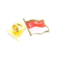 [SG Stock] Singapore Flag Collar Lapel Pin National Day / Children Day Gift