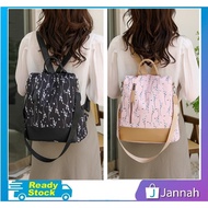 Jannah Flower Oxford Teenage Backpack Travel Casual Bag Nylon Beg Sekolah Remaja 11G2