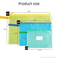 file buku sekolah a4 zipper bag Beg dokumen tebal A4 beg penyimpanan data pemeriksaan pengeluaran A3