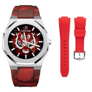 J.Bovier Swiss Movement Quartz Unisex Watch Free Extra Strap B28-21813-SRCRC