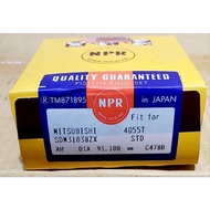 PISTON RING MITSUBISHI L300 4D55T/4D56T TURBO STD /0.25 SDM31038 NPR JAPAN