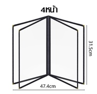 แฟ้มเมนูอาหาร ป้ายเมนูอาหาร แฟ้มเมนู เมนูอาหาร เมนูอาหารตามสั่ง ป้ายอาหารตามสั่ง  ปกพลาสติกใส a4 ป้า