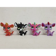4pcs/lot LPS pet shop Dragon Littlest Pet Shop kid toy #2484#2663#2660ooak