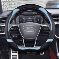 PU Leather Car Steering-Wheels Cover 38cm 15" For Audi A1 A2 A3 A4 A5 A6 A7 A8l Q2 Q3 Q5 Q7 S1 S2 S3