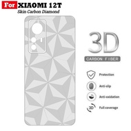 Skin Carbon Xiomi 12T / 12T Pro Motif Diamond Garskin Belakang
