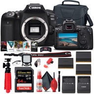 Canon EOS 90D DSLR Camera (Body Only) (3616C002) + 64GB Memory Card + Case + Corel Photo Software + 