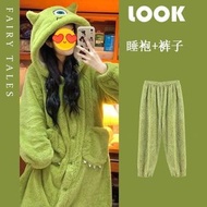 全城熱賣 - 珊瑚絨睡衣 冬季搞怪長袍 男女學生加厚秋冬睡裙鯊魚睡袍 家居服（快遞送貨上門）