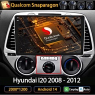 Andoird 14 Car Radio For Hyundai I20 2008 - 2012 2 DIN DVD Stereo 4G LTE DSP Navigation AUTO 2DIN Mu