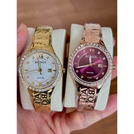 BONIA BNB10757 Monogram Stainless Steel Sapphire Glass Women's Watch 100% Original & Official Warran