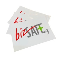 BizSAFE Logo Vinyl Stickers (Level 3/4/Star) Waterproof Vinyl Stickers for Lorry/Van