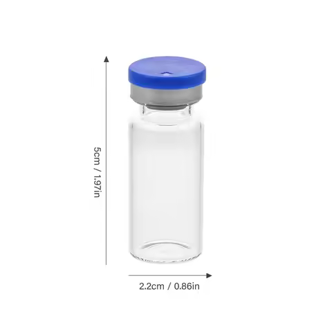 20 Pcs 10ml Glass Clear Experiment Bottle Sample Glass Bottles Liquid Travel Containers Transparent