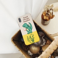 ready stock iPhone 6 6s plus iPhone 7 plus iPhone 8 plus X Case cartoon dinosaur case