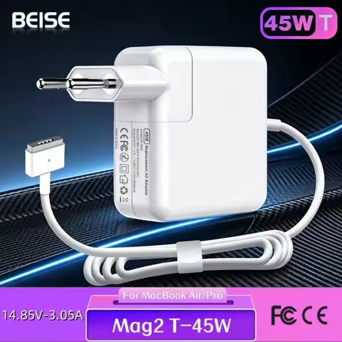 BEISE 45W T-Shape Magnetic Power Adapter Charger for MacBook Air 11" 13" A1465 A1466, Compatible wit