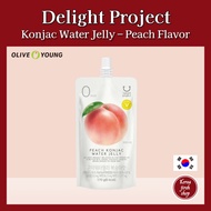 [Olive Young] Delight Project Konjac Water Jelly – Peach Flavor | 0 kcal Korean Jelly Snack