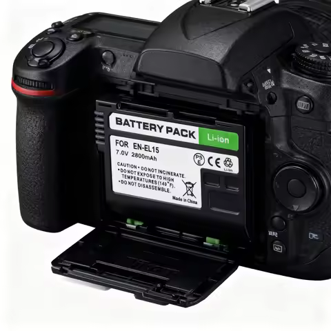 Fully Decoded Battery for Nikon EN-EL15 EN-EL15C 2800mAh for Nikon Z6 Z7 D7500 D850 D500 Upgrade Rep
