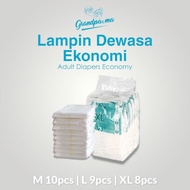 LAMPIN DEWASA EKONOMI SUPER JIMAT PANTS / ADULT DIAPERS PANTS