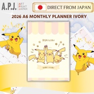 2026 A6 Monthly Planner - Ivory From Japan