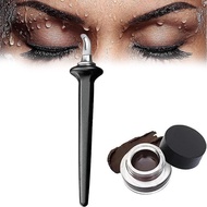 Women's Eyeliner Cream With Applying Brush Reusable Smudge-proof Eyeliner Eye Makeup Supplies