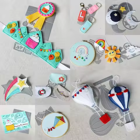 Birthday Adorable Accessories Gift Collection Metal Cutting Dies for DIY Making Card Scrapbook Summe