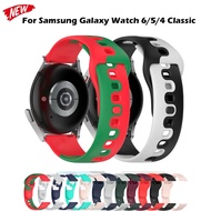 Colorful Watchband For Samsung Galaxy Watch 6/5/4 Classic 47mm 43mm Silicone Sport Strap For Galaxy Watch4 44mm/40mm 5pro Correa