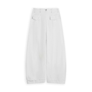 [DEZUS] DEZUS Women's White Jeans, Wide Leg, High Waist, Minimal BLANCHE PANT Style - U4WW240905